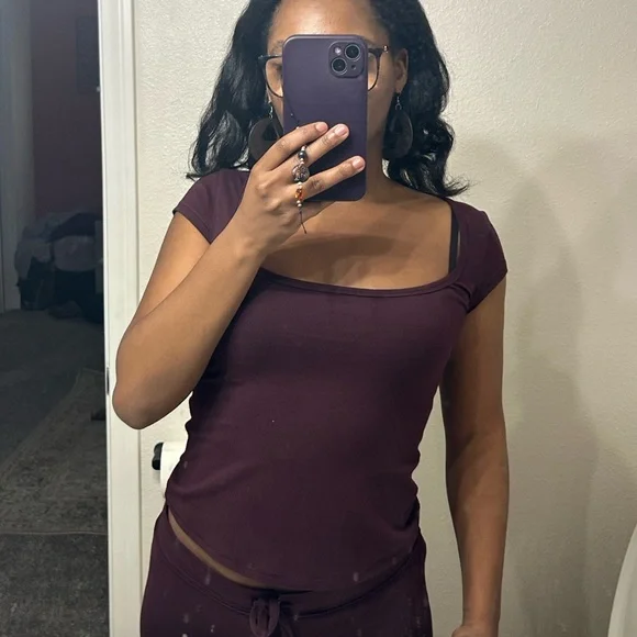 SKIMS cotton jersey scoop neck t-shirt - Picture 2 of 5